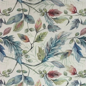 Danbury Printed Cotton Fabric (By The Metre) Pomegranate elegant table cloth  