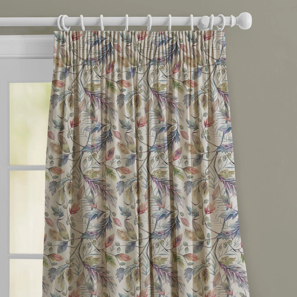 Danbury Printed Made to Measure Curtains Loganberry
