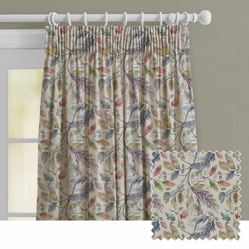 Danbury Printed Made to Measure Curtains Loganberry patterned fashion rug  