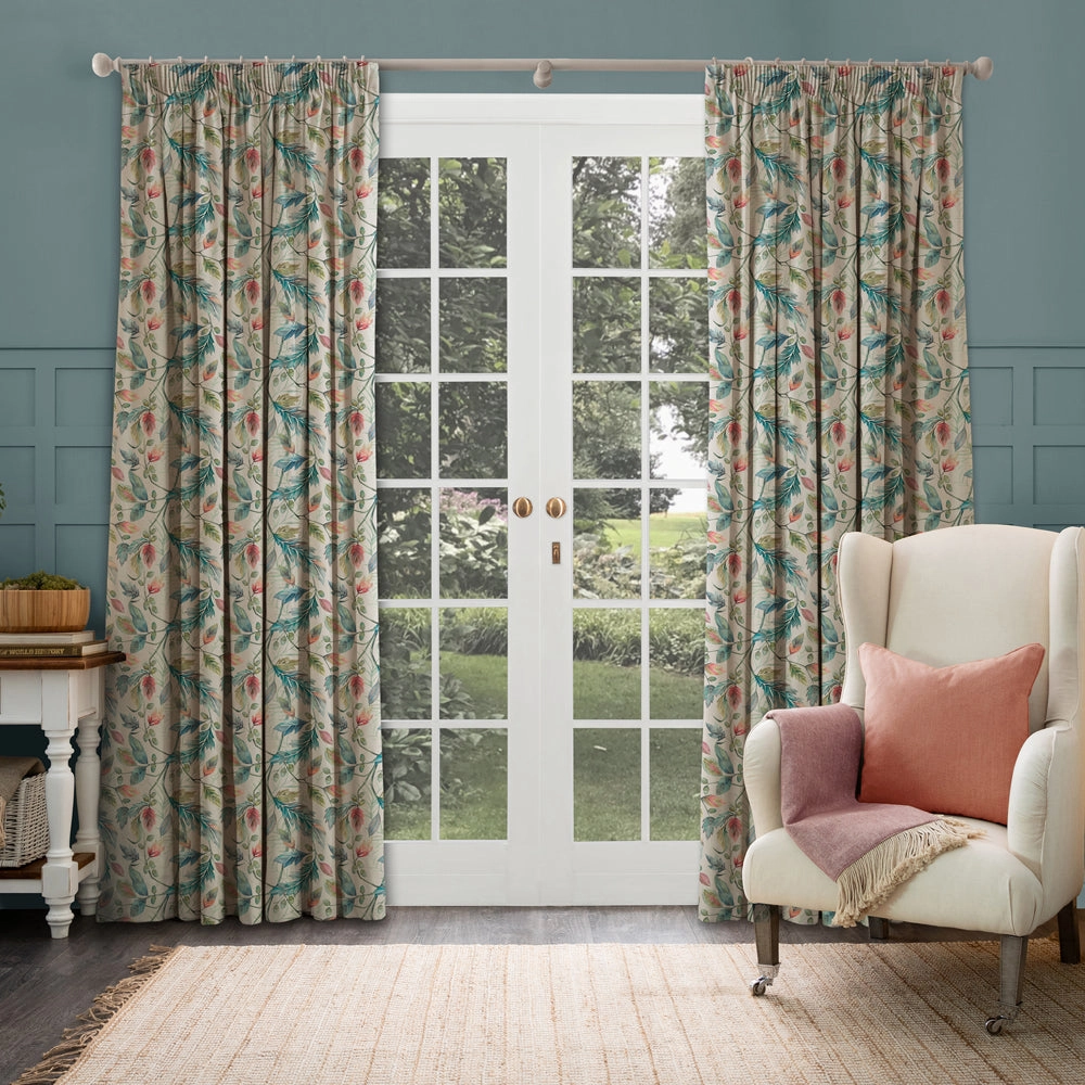 Danbury Printed Made to Measure Curtains Pomegranate