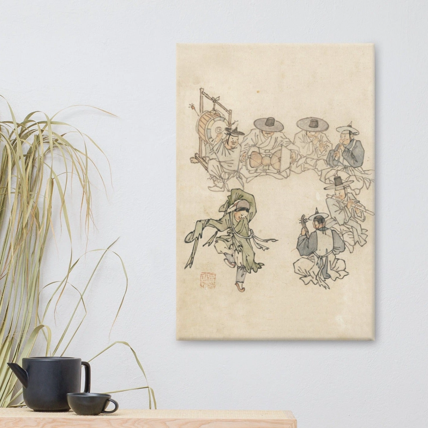 Dancing Child, Mudong, Kim Hong-do - Canvas