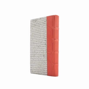 Decorative Book in Persimmon Orange home display ornament