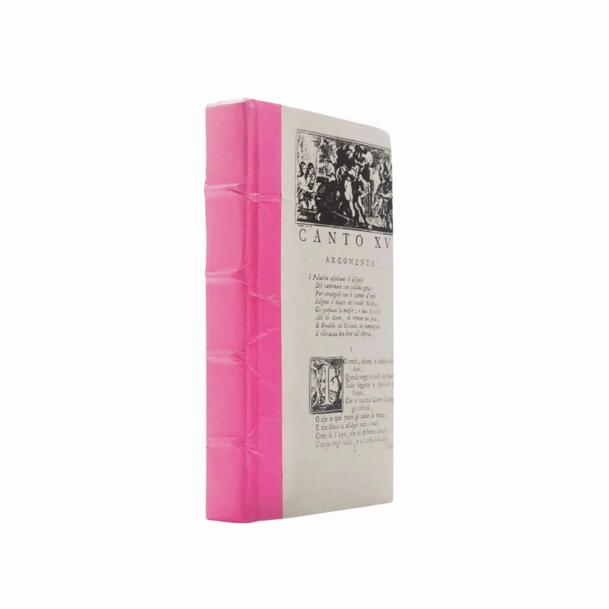 Decorative Books in Fuchsia Pink home display ornament