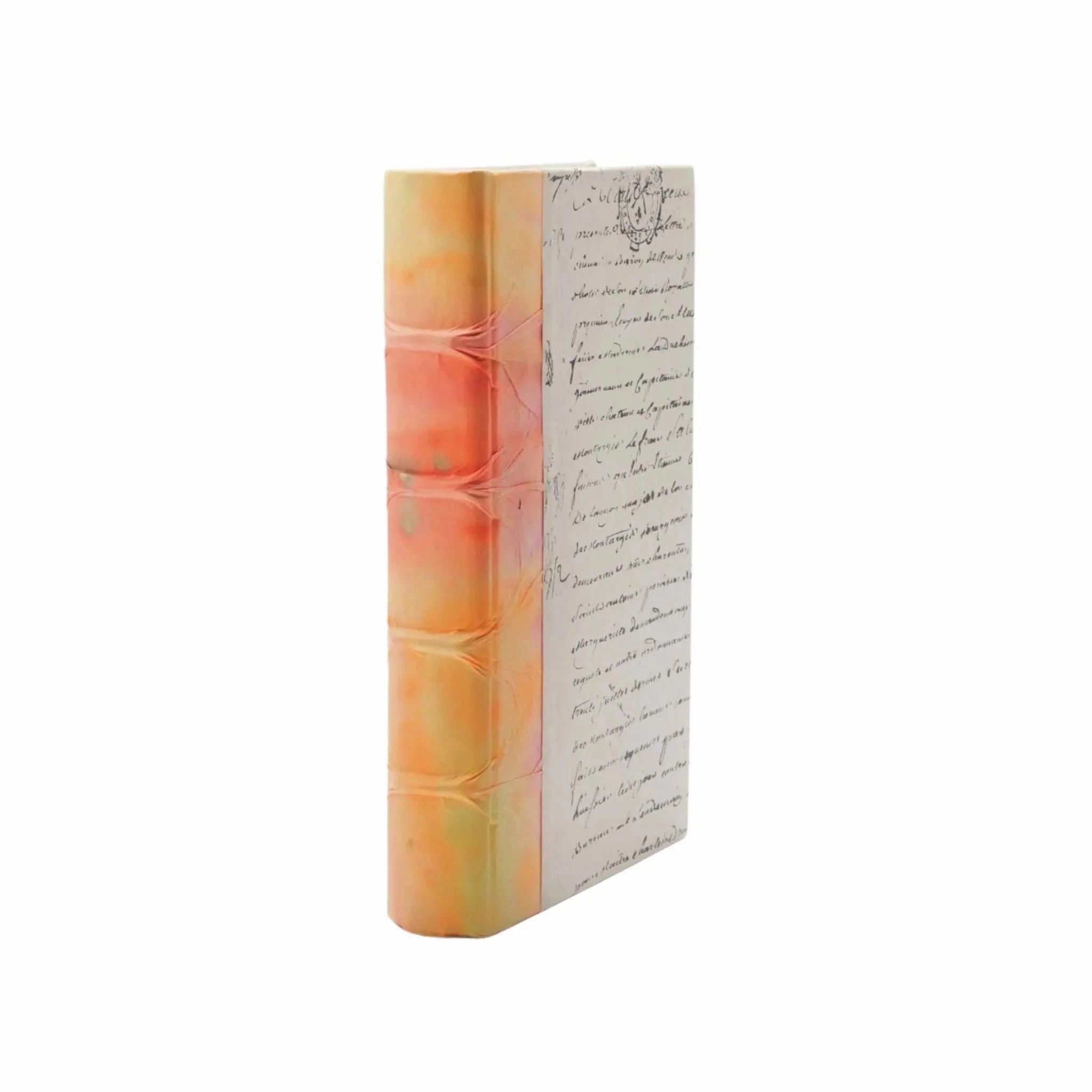 Decorative Books in Orange Acid Wash