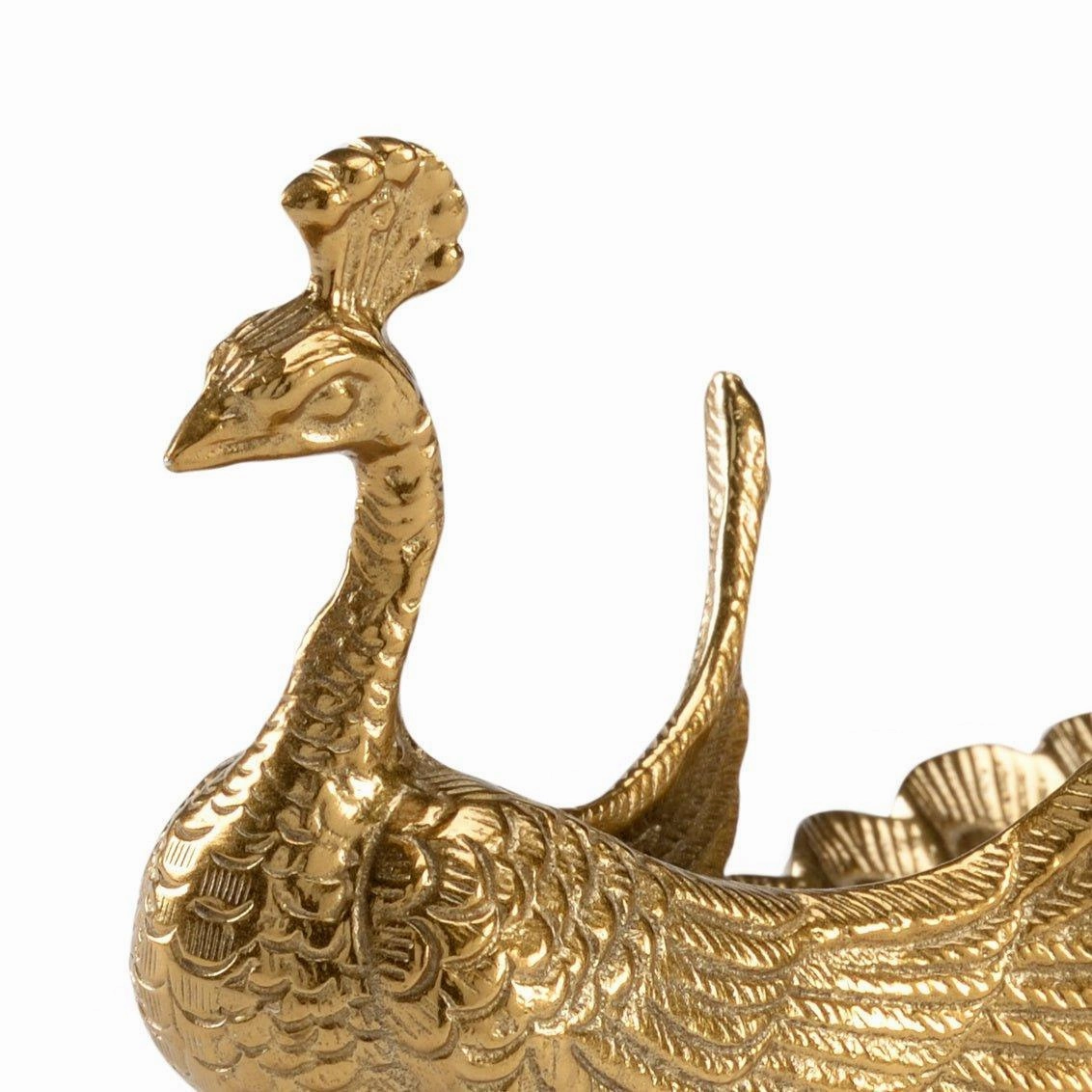 Decorative Brass Peacock Dish