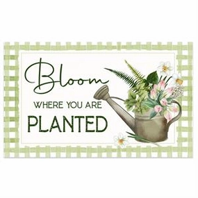 Decorative Floor Mat - Bloom Where You Are Planted 18 x 30 modern fashion carpet