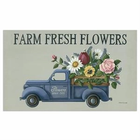 Decorative Floor Mat - Farm Fresh Flowers 18 x 30 modern fashion carpet