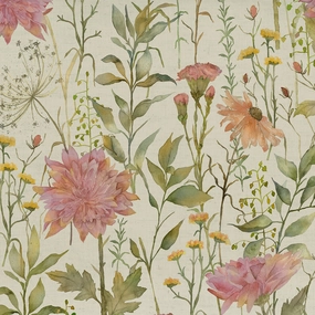 Delamere Printed Cotton Fabric (By The Metre) Blossom elegant table cloth  