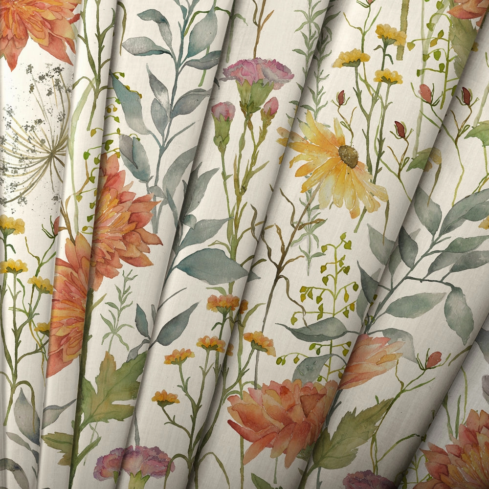 Delamere Printed Cotton Fabric (By The Metre) Linen