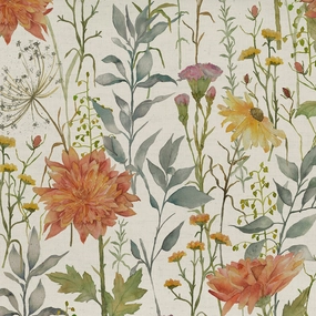 Delamere Printed Cotton Fabric (By The Metre) Linen elegant table cloth  