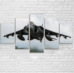 Departing Super Fighter Jet Printed Multiple Canvas Poster canvas mural art