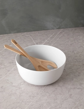 Dine Bowl   Oak Servers by LSA International decorative tabletop item