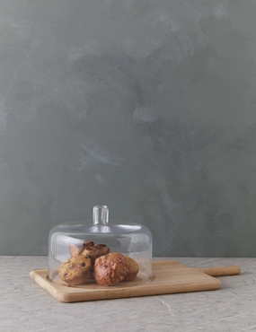 Dine Cheese Dome   Oak Board by LSA International decorative tabletop item