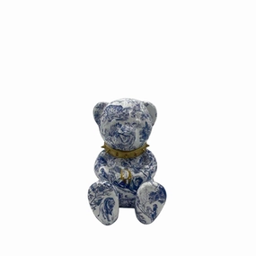 DIOR  BLUE TEDDY BEAR dreamcatcher wall hanging