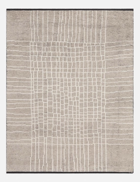Diora Moroccan-Style Hand-Knotted Wool Rug trendy fashion rug