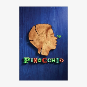 Disney Pinocchio 2017 Print vintage woodcut wallpaper