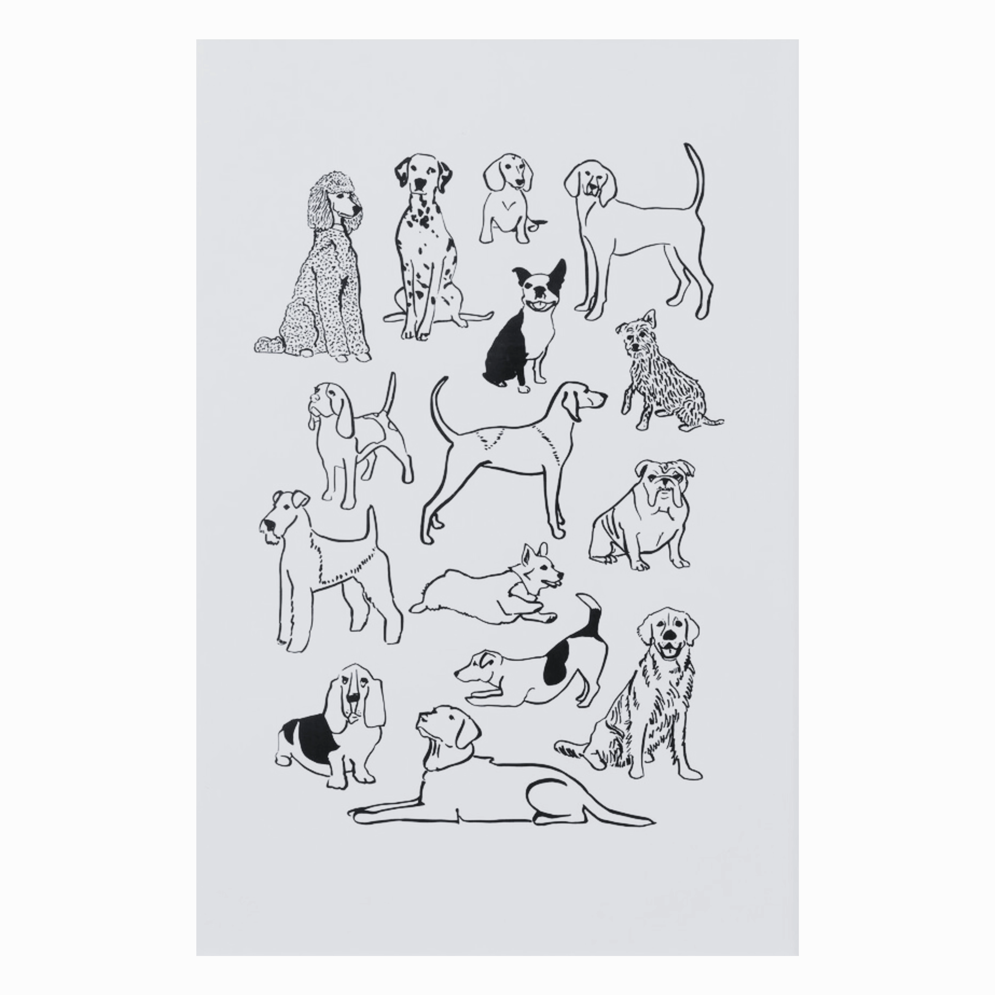 Dog Pile Print framed wall decor