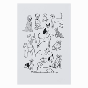Dog Pile Print framed wall decor