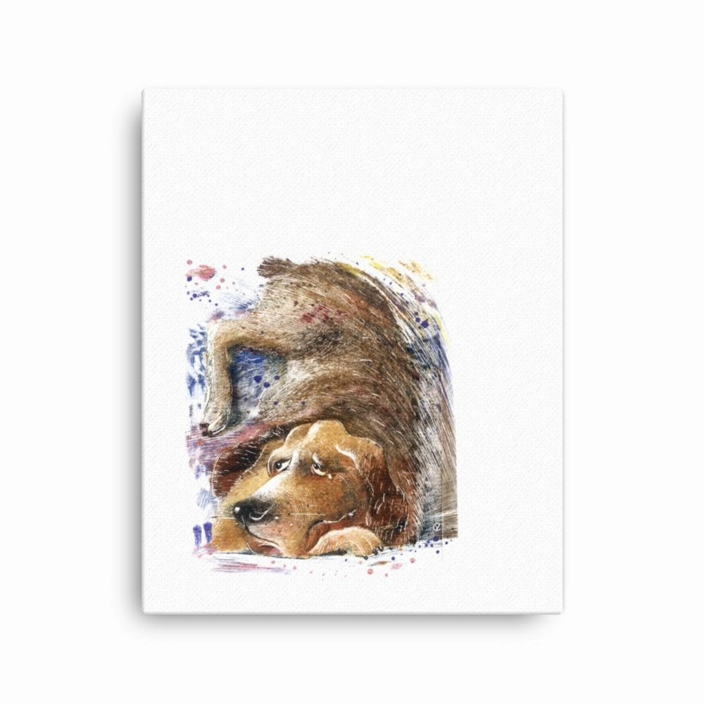 Dom dog - canvas