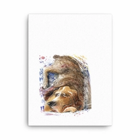 Dom dog - canvas canvas mural art