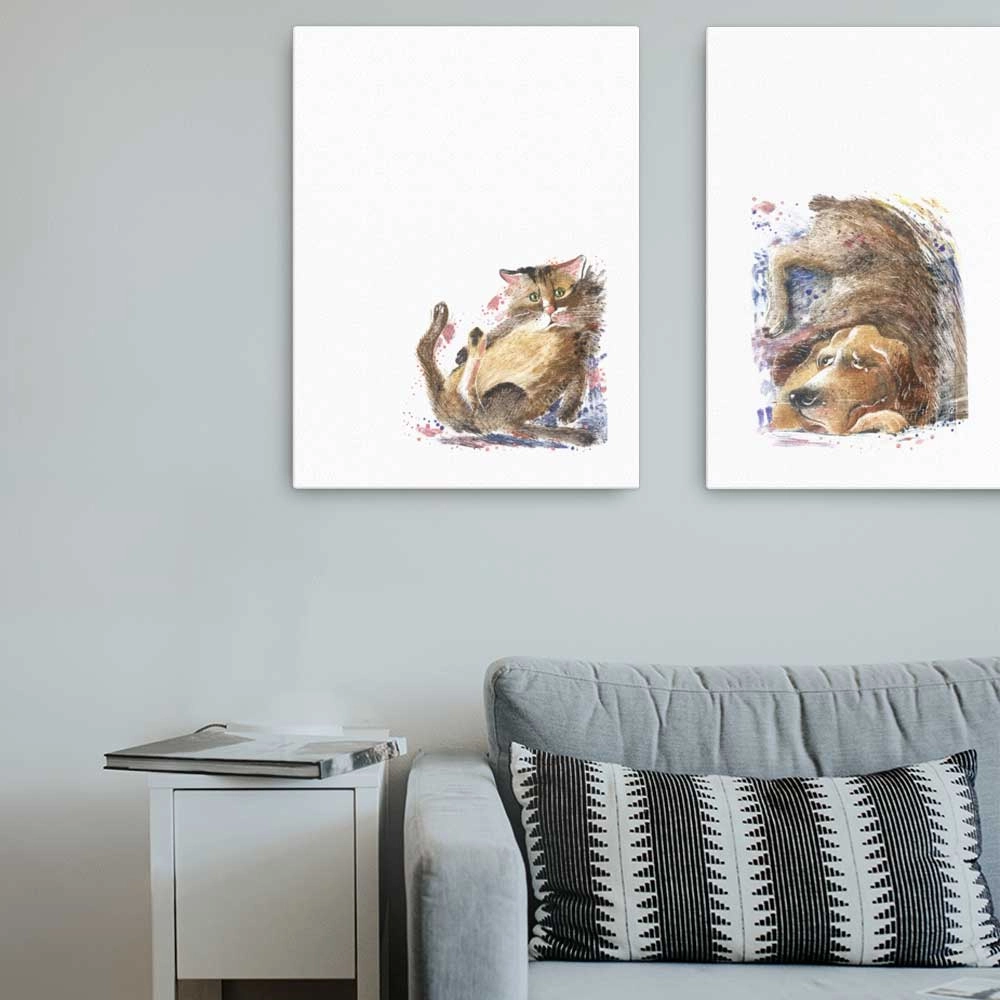Dom dog - canvas