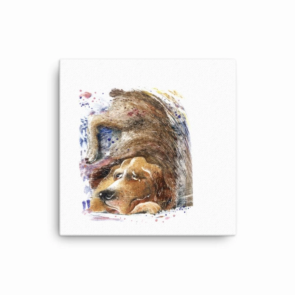 Dom dog - canvas
