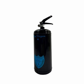 DOM PRIGNON BLUE EXTINGUISHER dreamcatcher wall hanging