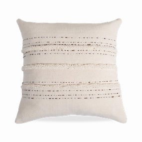 Dot Fringe Wool Pillow elegant wall decor