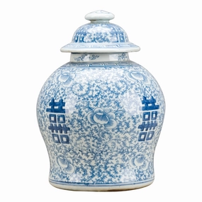 Double Happiness Ginger Jar home display ornament