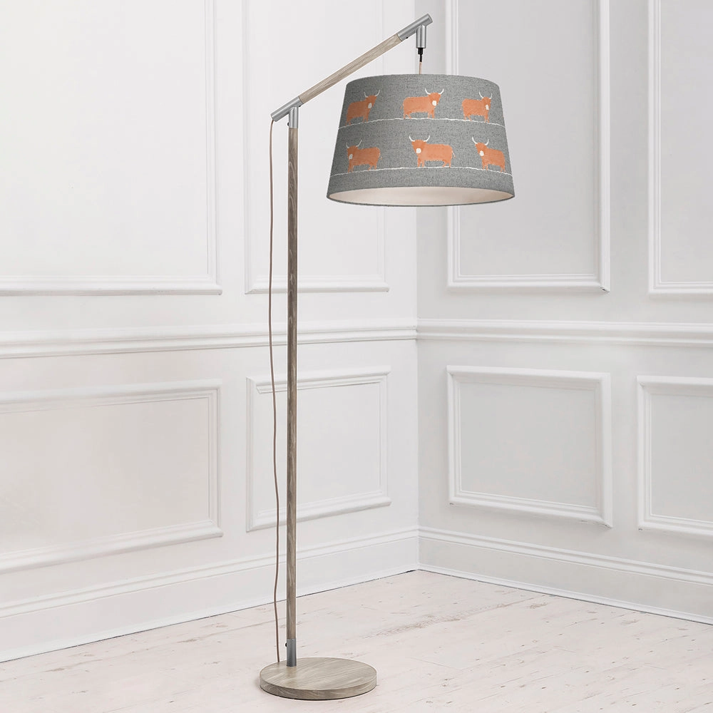Dougal Quintus Taper & Quintus Complete Floor Lamp Grey/Granite
