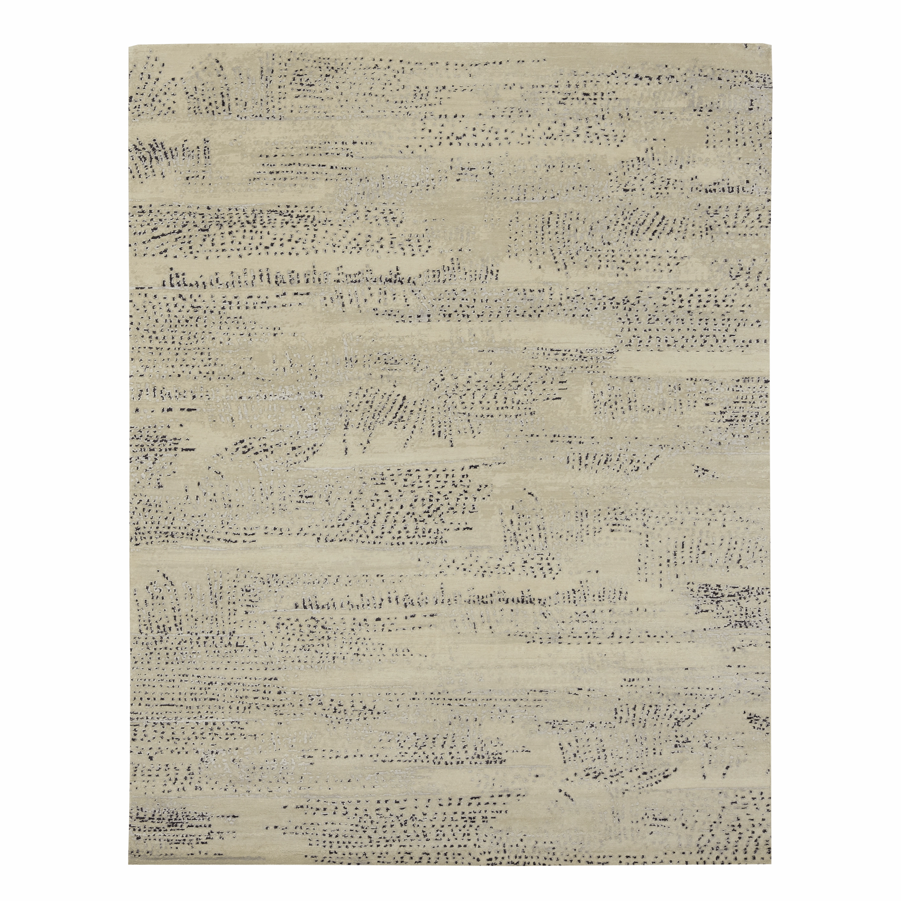 Doyers Silver/Black minimalist everyday rug