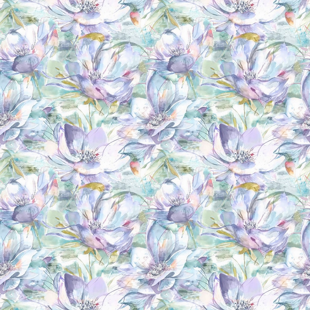 Dusky Blooms Printed Cotton Fabric (By The Metre) Fig