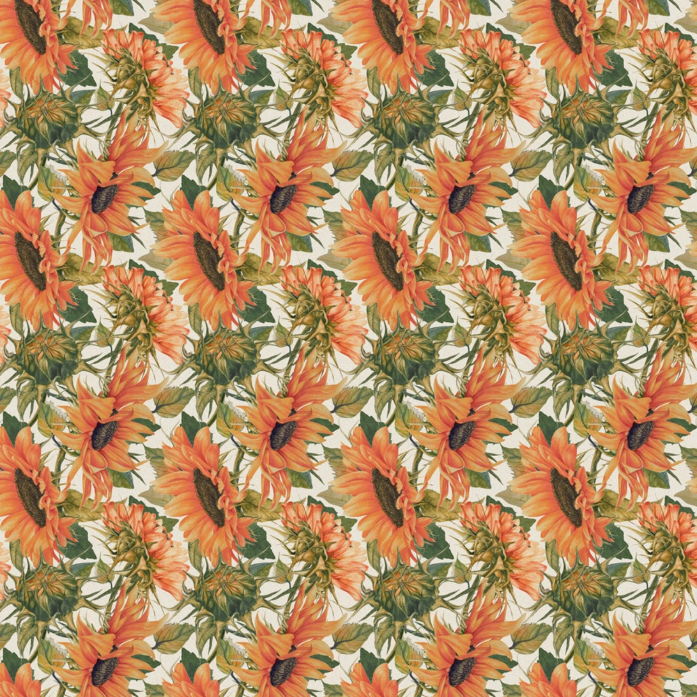 Easton Printed Cotton Fabric (By The Metre) Sunstone