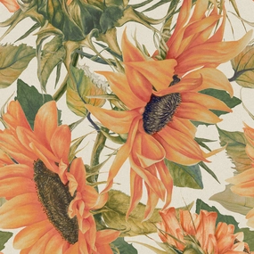 Easton Printed Cotton Fabric (By The Metre) Sunstone elegant table cloth  