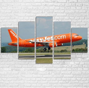 EasyJet's 200th Aircraft Printed Multiple Canvas Poster canvas mural art