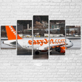 Easyjet's A320 Printed Multiple Canvas Poster canvas mural art