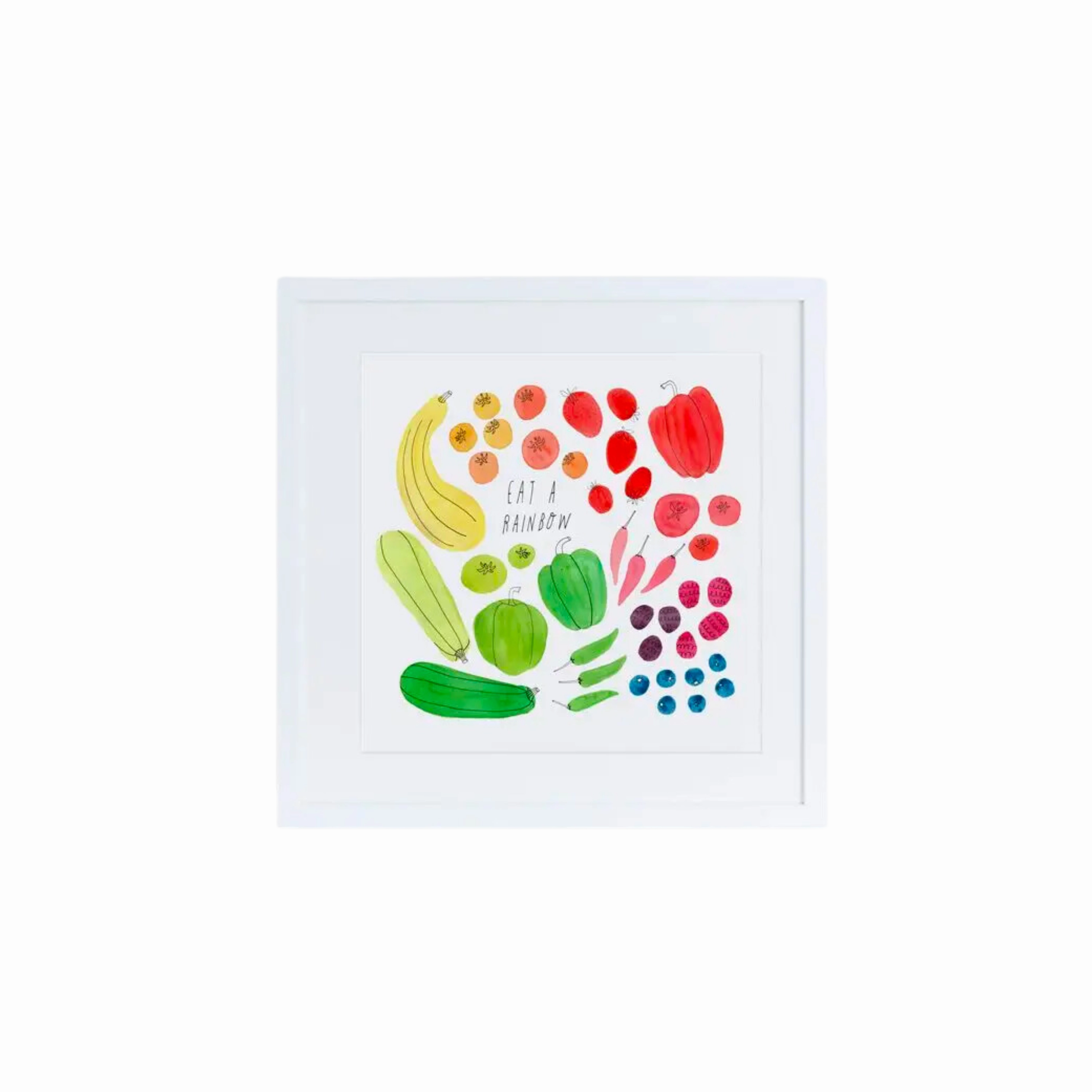 Eat a Rainbow Art Print framed wall decor