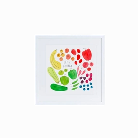 Eat a Rainbow Art Print framed wall decor