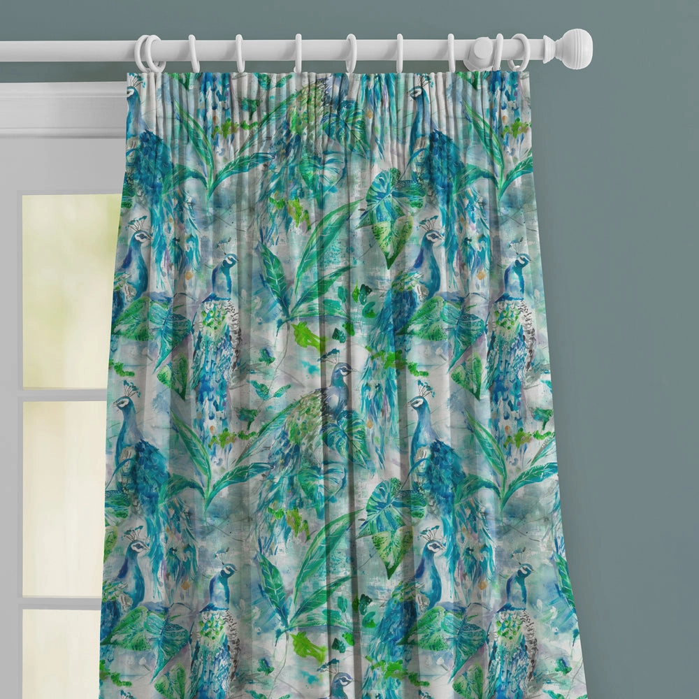 Ebba Printed Made to Measure Curtains Sage