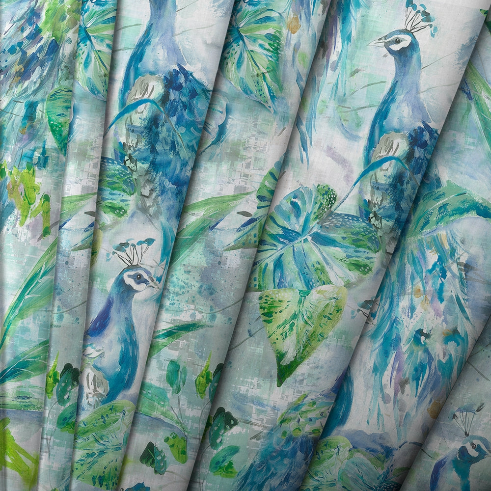 Ebba Printed Made to Measure Curtains Sage