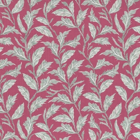 Eildon Printed Cotton Fabric (By The Metre) Fuchsia elegant table cloth  
