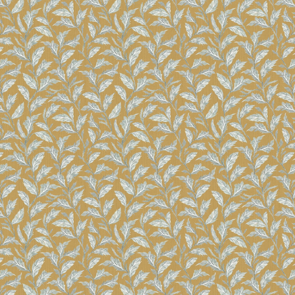 Eildon Printed Cotton Fabric (By The Metre) Gold