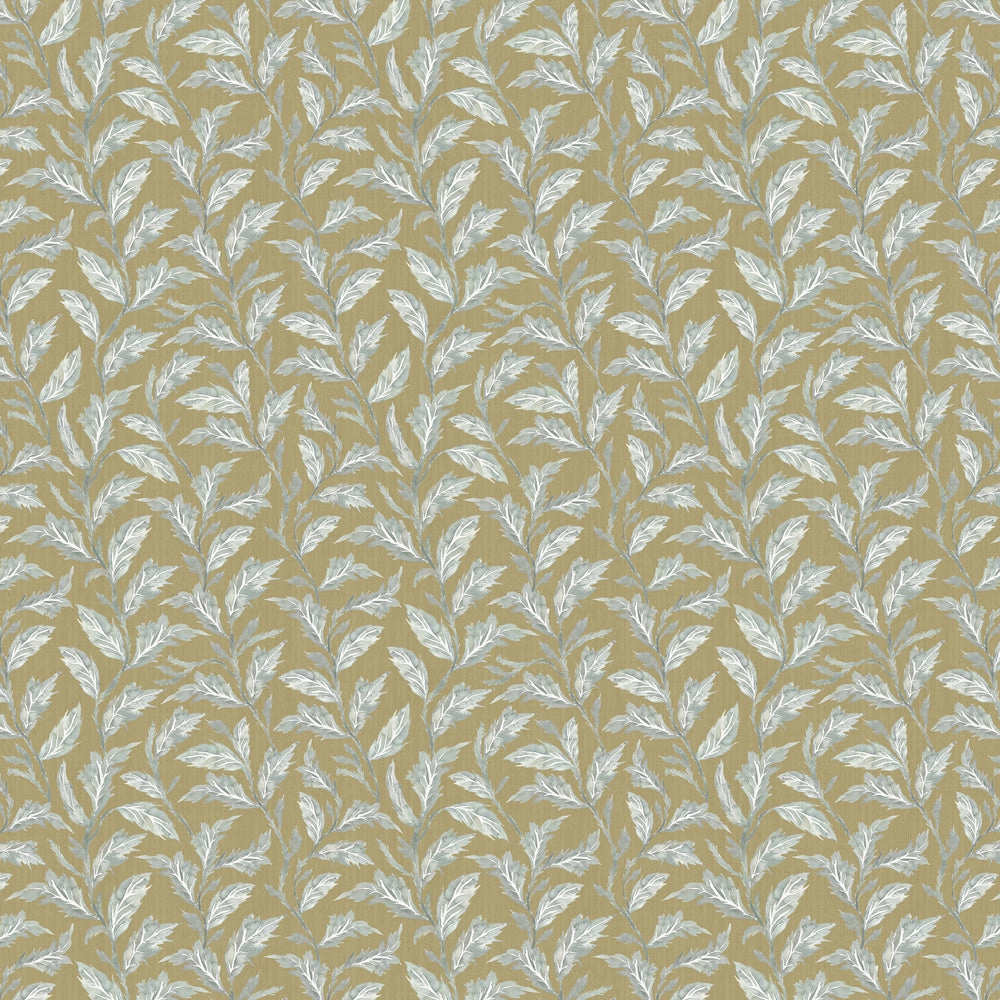 Eildon Printed Cotton Fabric (By The Metre) Mustard