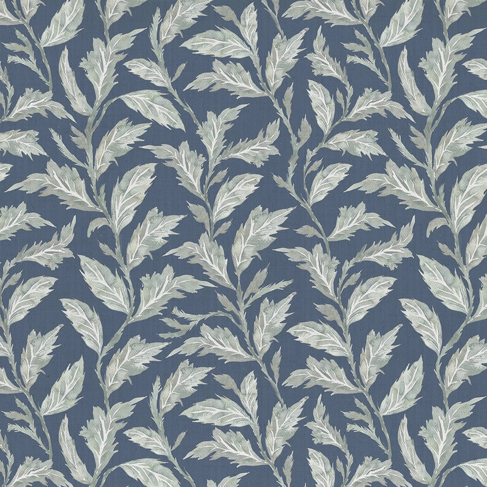 Eildon Printed Cotton Fabric (By The Metre) Navy elegant table cloth  