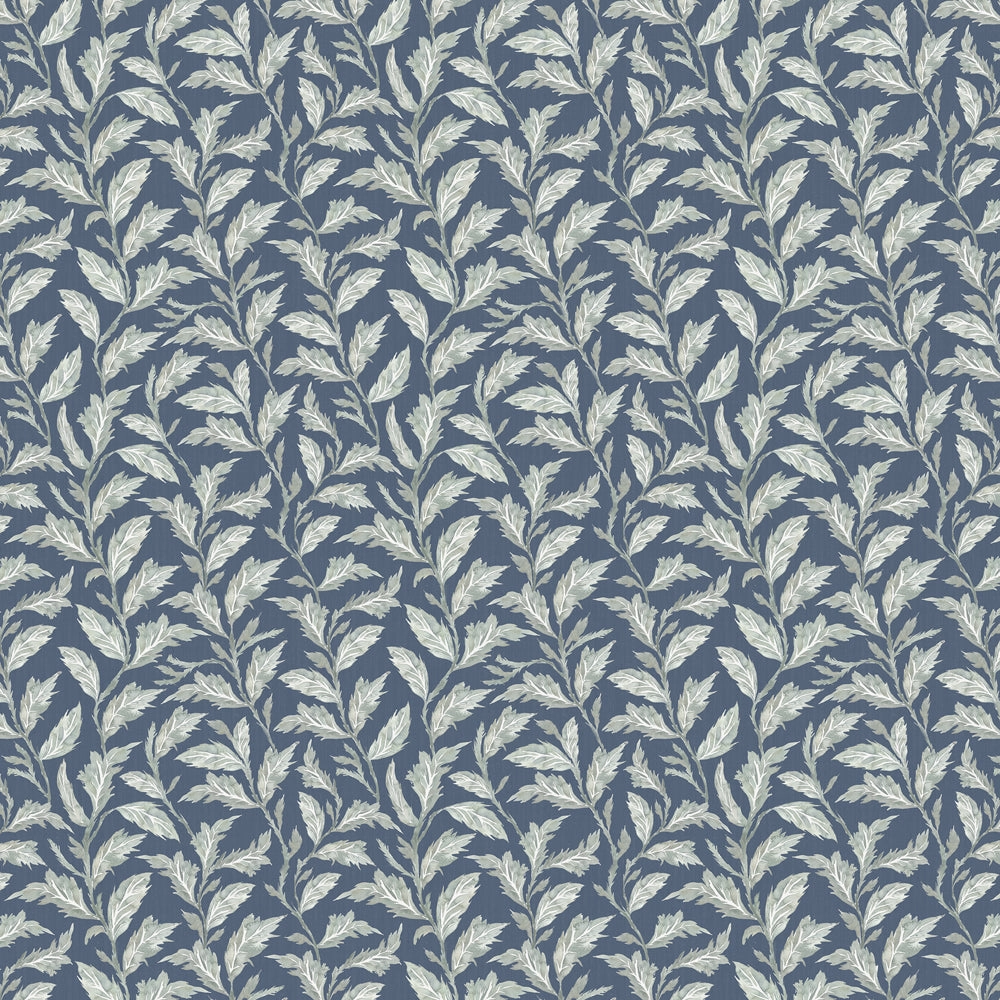 Eildon Printed Cotton Fabric (By The Metre) Navy