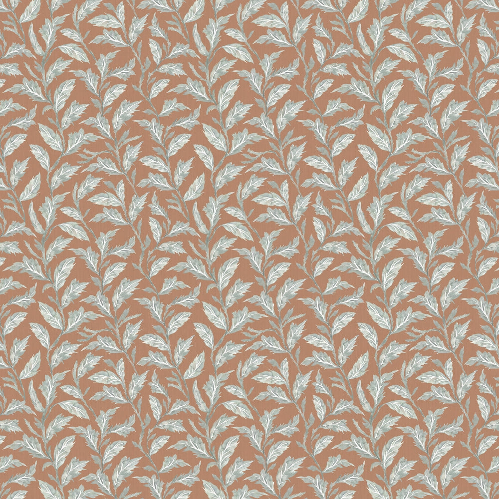 Eildon Printed Cotton Fabric (By The Metre) Rust