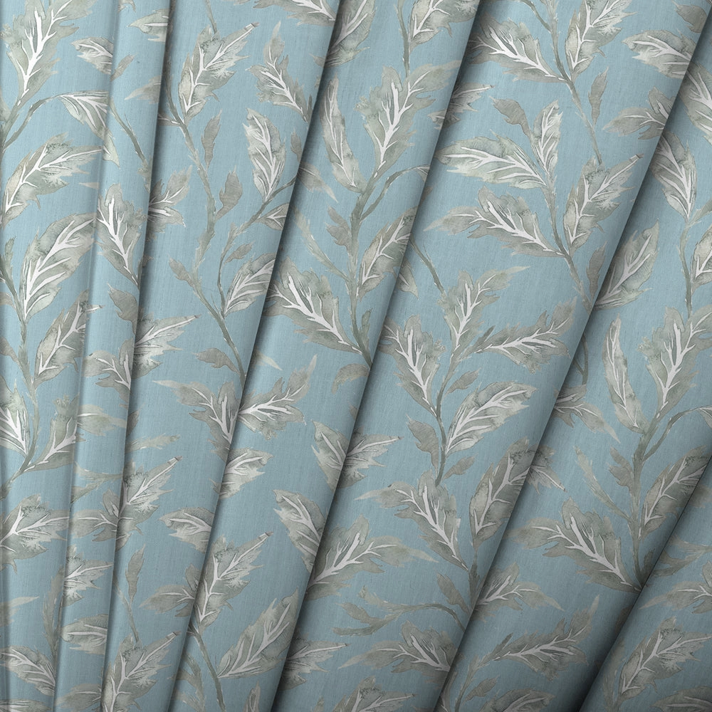 Eildon Printed Made to Measure Curtains Bluebell