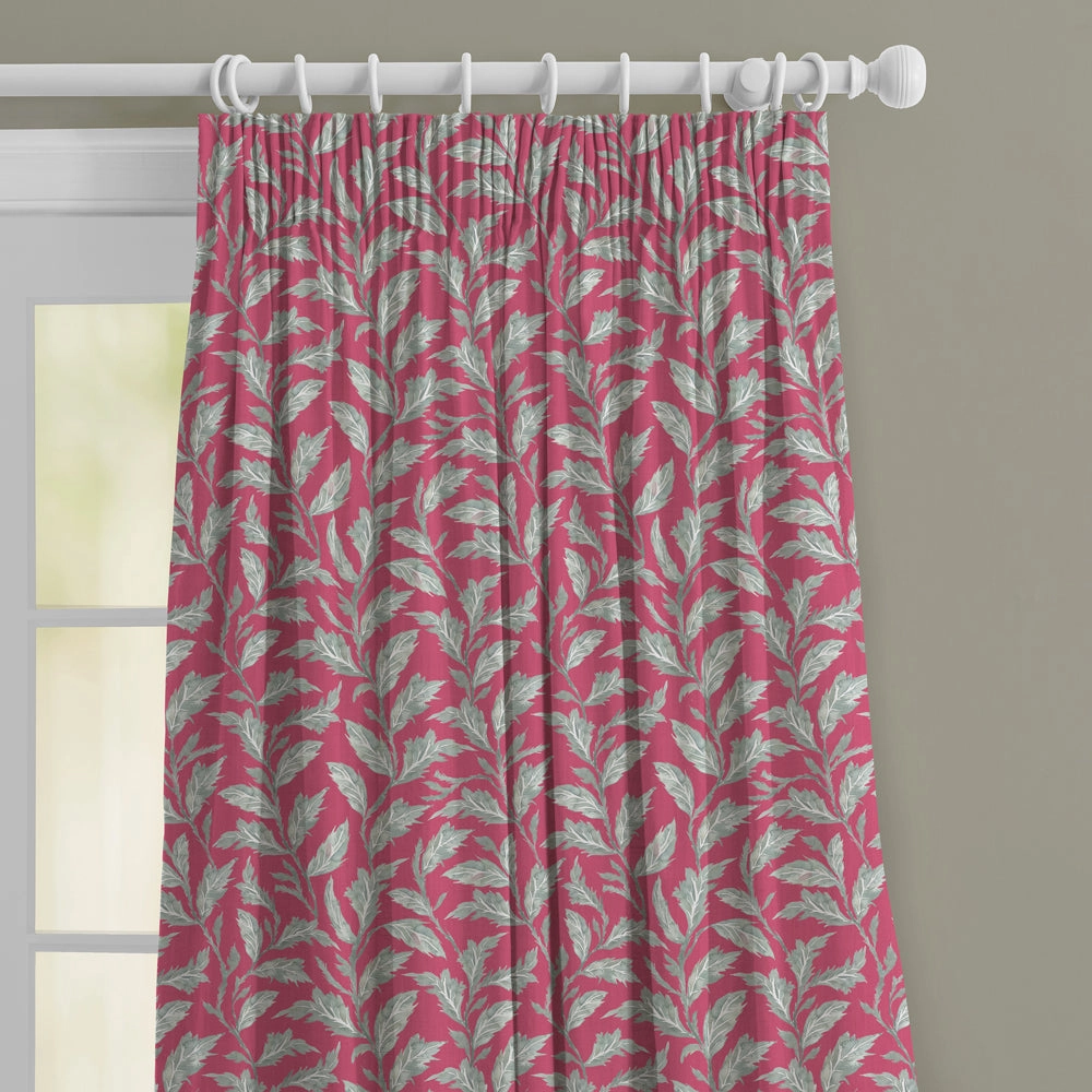 Eildon Printed Made to Measure Curtains Fuchsia