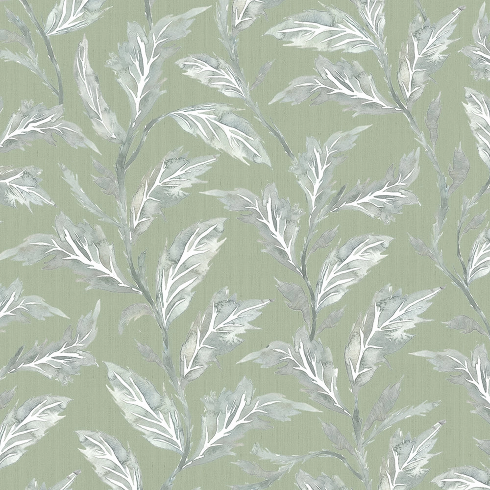 Eildon Printed Made to Measure Curtains Moss