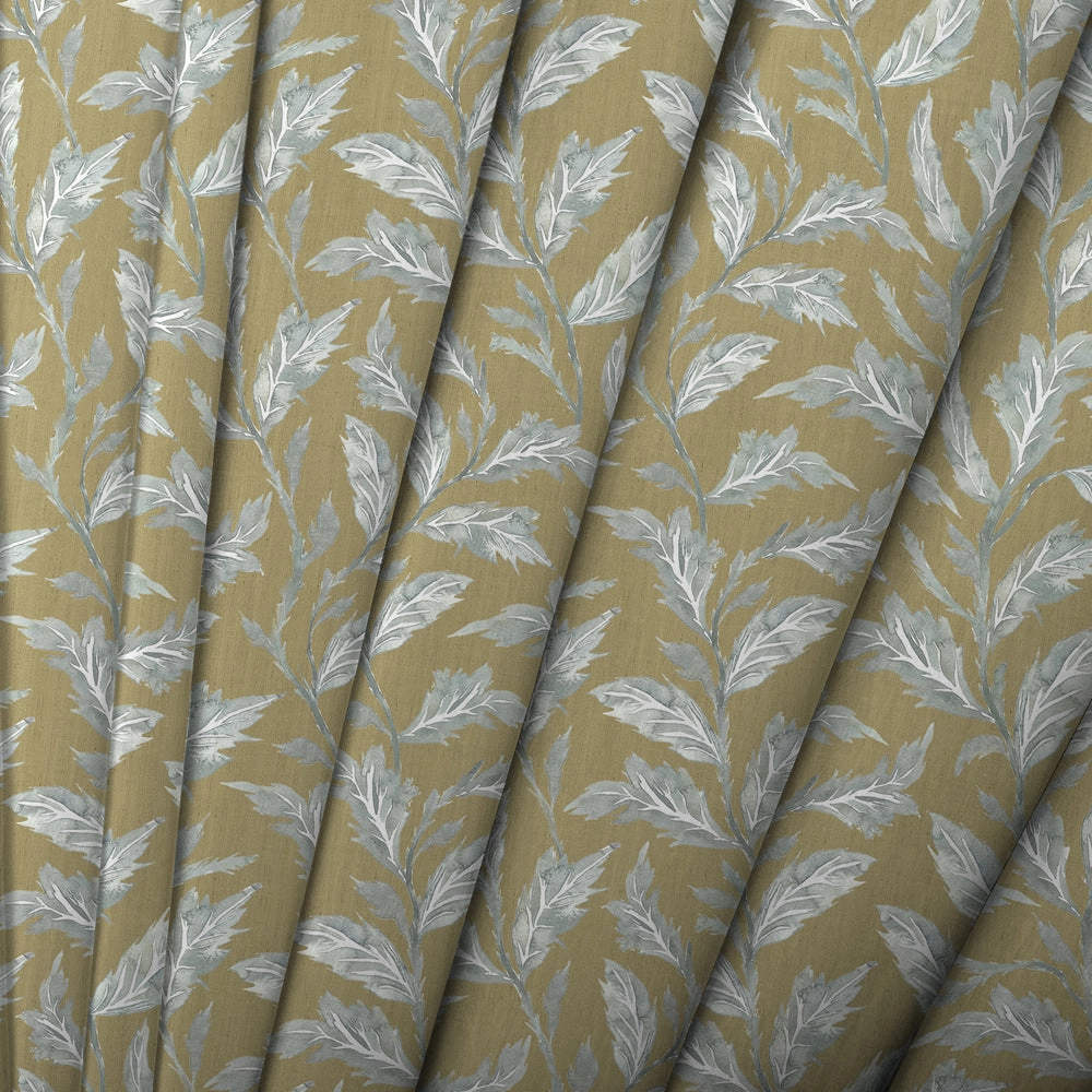Eildon Printed Made to Measure Curtains Mustard